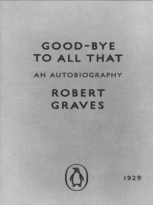 cover image of Good-bye to All That